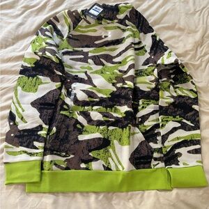 Under Armour Boys Camouflage Hoodie - Green and Brown